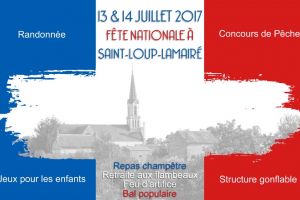 visuel du 14 juillet Saint Loup Lamairé