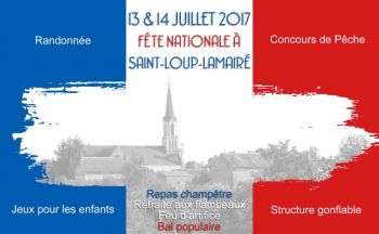 visuel du 14 juillet Saint Loup Lamairé