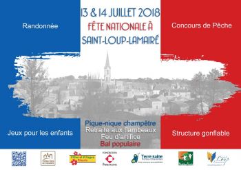 visuel du 14 juillet Saint Loup Lamairé