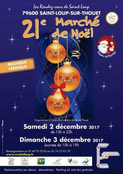 affiche marché de noël